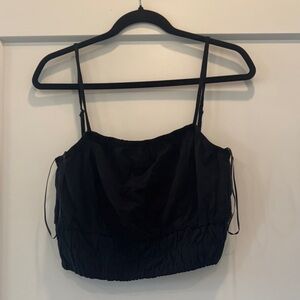 Nwot black urban social crop top tanktop